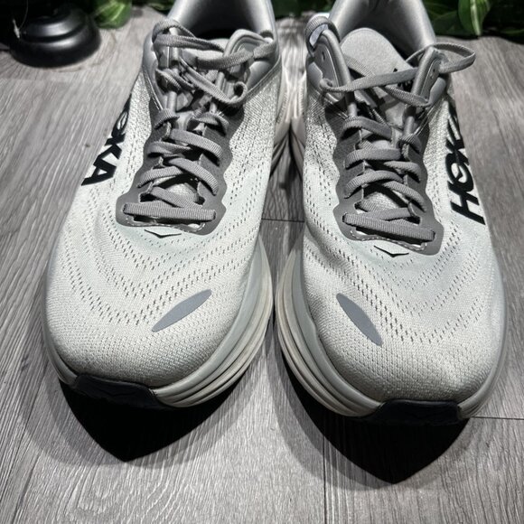 Hoka One One Bondi 8 Gray Men’s Size 10.5 4E X-Wide Shoes Running 1127955 SHMS main image 6